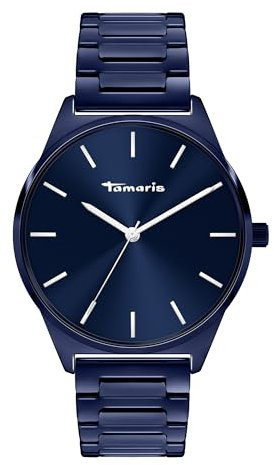 Tamaris Damen Analog Quarz Uhr mit Edelstahl Armband TT-0161-MQ