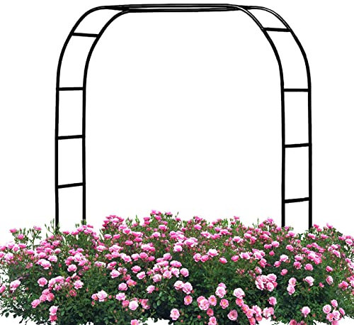Arche de mariage en métal - Pergola pour plantes grimpantes - Décoration de vigne résistante aux intempéries - Noir 4