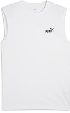 PUMA Herren Essentials No. 1 Logo Ärmelloses T-Shirt XS, White