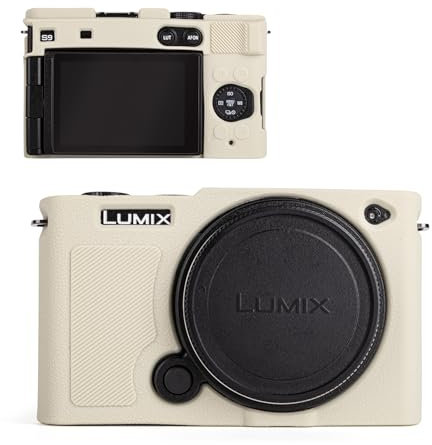 MUZIRI KINOKOO housse en silicone souple pour Panasonic Lumix s9 caméra, housse de protection pour Panasonic Lumix DC-S9 caméra - antidérapant et résistant aux rayures protège l'appareil photo - Blanc