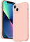 Tobfit Funda para iPhone 13 (6,1 Pulgadas) Carcasa Silicona, Protección Completa Lente Cámara, Fundas Protectora Resistente Arañazos y Caídas para Apple iPhone 13, Rosa Claro