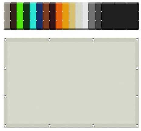 Sun Sail Awning Canopy 1.4 x 2.8 m Sunscreen Awning Canopy 98% UV Durable Outdoor Pergola Awnings with Fixing Kit Customizable for Patios Roofs Yard, off white