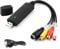 USB 2.0 Video Grabber Capture, RCA zu USB Audio Video Konverter mit Verlängerungskabel, konvertiert VHS Mini DV Hi8 DVD VCR zu Digital Konverter kompatibel mit Windows PC Mac Vista