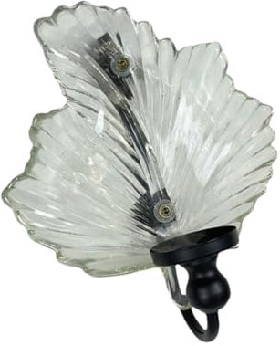 ZEPFJHE Soporte Velas Modernas Apliques Velas Montadas En Pared con Gancho Metal Varios Patrones Vidrio Vela Pantalla Velas