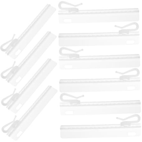 ULTECHNOVO 25pezzi Ganci per Tende in Plastica Resistenti Regolabili Clip per Tende Pinza Adatti per Binari Finestra Porta Doccia Drappeggi