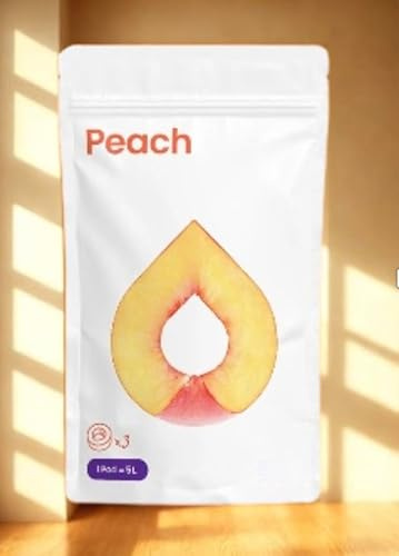 Peach incl. 3 cápsulas de sabor para la botella de agua - agua perfumada - Cápsulas de sabor - Zero Sugar - para botella de agua aromática - Aroma Pod - Botella de agua - Vaso