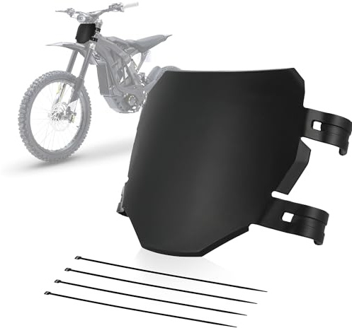 Motorcycle Front Number Plate for Surron Light Bee S/X Talaria Sting-Black | Dirt Bike License Plate for Surron Sur Ron LBX X160 X260 Talaria X3 MX3 MX4