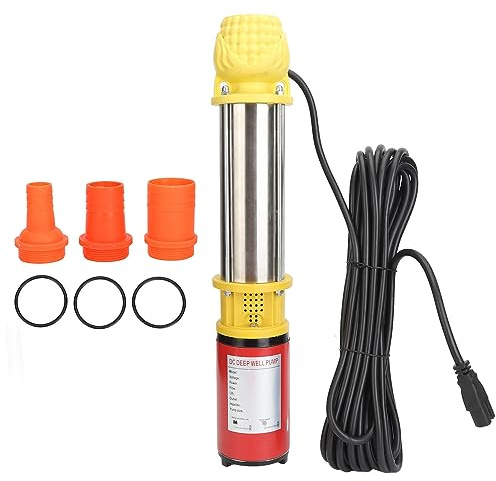 Bomba de agua solar 25m Elevación de descarga Bomba sumergible 6m³/h DC 48V 400W para riego