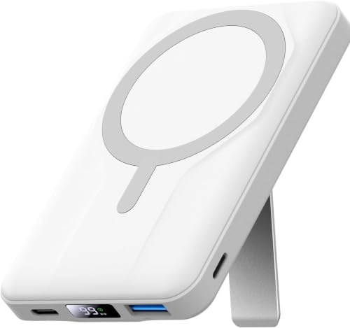 Azmuth Power Bank per MagSafe, 10000mAh Magneitco Powerbank per iPhone