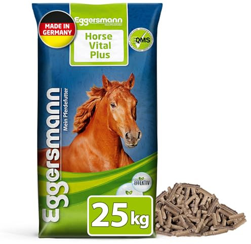 Eggersmann Mein Pferdefutter Horse Vital Plus 25 kg – Mineralfutter für Pferde Aller Art – Vitaminreiches Pferdefutter zur optimalen Rundumversorgung – Zur Ergänzung des Grundfutters