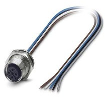 PHOENIX CONTACT SACC-DSI-FS-5CON-PG 9/0.5 SCO Sensor/Aktor Einbaubuchse, 5 Polig, M12 Speedcon, A Kodiert, Hinterwund/Schraubmontage mit Pg9-Gewinde, 0.5m TPE-Litze, 5 x 0.34mm² Leiterquerschnitt