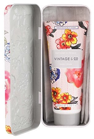 Vintage & Co Patterns and Petals Handcreme in Dose, 100 ml