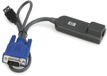 Hewlett Packard Enterprise USB KVM Console Interface Adapter USB RJ45 Noir Câble d'interface et Adaptateur