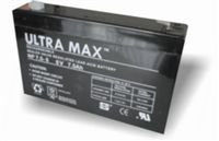 NP7.5-6, 6v 7.5Ah Ultramax Rechargeable Lead-Acid Battery