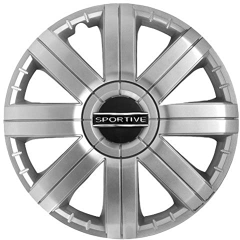 Petex RB533116 Radzierblende Sportive Größe 16 Zoll 1-fach lackiert Material: ABS in Box, silber - 4-er Set