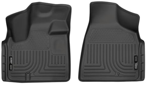Husky Liners 18091 Fußmatten für Chrysler Town & Country, 2008–20 Dodge Grand Caravan Weatherbeater vorne, schwarz