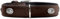 HUNTER SOFTIE STONE Hundehalsband, Kunstleder, mit Applikationen, pflegeleicht, 50 (S-M), braun