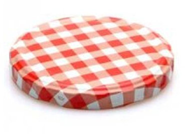 Vitrea 50 Ersatzdeckel Deckel für Sturzgläser To 66 Rot Karriert Passend für 70/125 / 167 ml