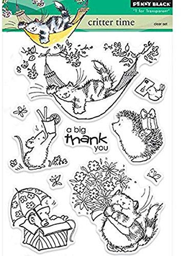 Penny Black Rubber Clear Stamps 12,7 cm x 19,1 cm Sheet-Critter Zeit