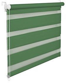 KS Handel 24 DOPPELROLLO DUOROLLO 55 cm BREIT 150 cm LANG GRÜN INKL. SEILZUG FENSTERROLLO KLEMMROLLO Jalousie