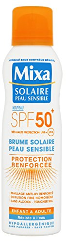 MIXA - Brume Solaire - Protection renforcée SPF 50+ Peau sensible - 200ml