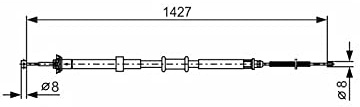 Bosch 1987482392 Brake Cable