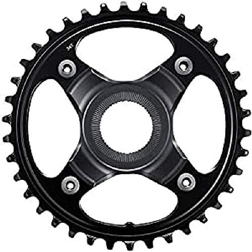 SHIMANO Plato de Bicicleta eléctrica SM-CRE80 38 Dientes x 50 mm Negro para, Unisex-Adult, Black, One Size