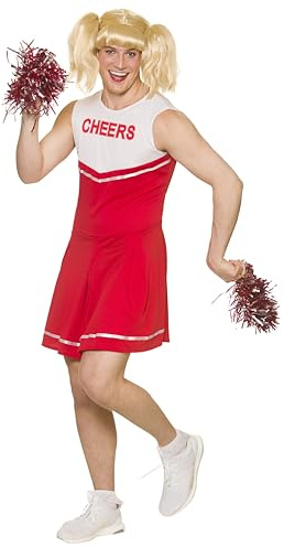 Wicked Costumes Mens Cheerleader Fancy Dress Costume – Funny Stag Night Outfit for Parties & Events