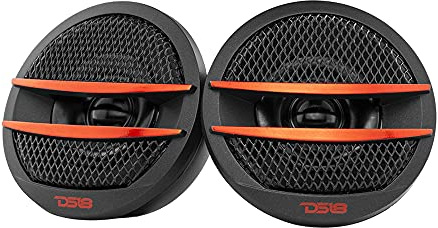DS18 TX1R Tweeter X1 200 Watt Max PEI Dome Ferrite Tweeter - Satz von 2 (schwarz /) rot
