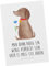 Mr. & Mrs. Panda Postkarte Hund Blume - Geschenk, Einladung Geburtstag, Geschenkkarte, Halsband, Hundeliebe, Hundebesitzer, Frauchen, Hunderasse,