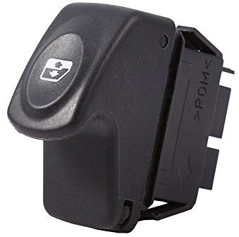 Lève-Vitre Interrupteur Bouton Poussoir, Keenso 6 Broches Fenêtre de Commande de Commutateur De Bouton De Levage Électrique en Plastique Noir