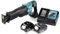 Makita DJR 187 Scie sabre sans fil 18 V Scie sabre Brushless + 2 batteries 6,0 Ah + chargeur