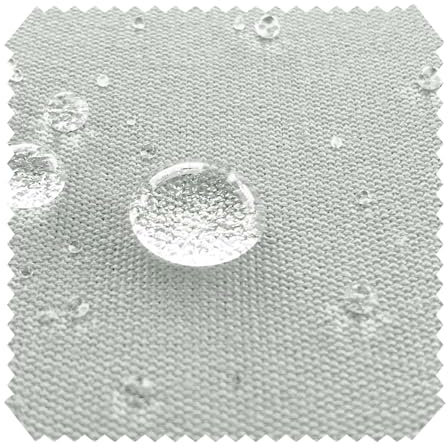 novely® ARAGON WATERPROOF UV+ - Premium Outdoor-Stoff - Lichtechter Möbelstoff - Polsterstoff in Baumwoll-Optik - Markisenstoff - Pflegeleichte Meterware 1lfm (06 Grau)