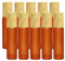 10 Pièces Bouteille d'huile Essentielle Rechargeable, 10 ML Bouteilles à Rouleaux D'Huile Essentielle, Bouteille en Verre Vide Huile, Récipients Cosmétiques(Couleur orange)
