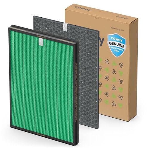 Coway Filter set for air purifier AP-1220B Airmega Jet, Genuine Filter - GreenHEPA Designed for Europe, Made in Korea