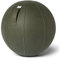 VLUV BOL Vega Sitzball, ergonomisches Sitzmöbel für Büro und Zuhause, Farbe: Moss, Ø 60cm - 65cm, Bezug aus veganem Kunstleder, robust und formstabil, mit Tragegriff