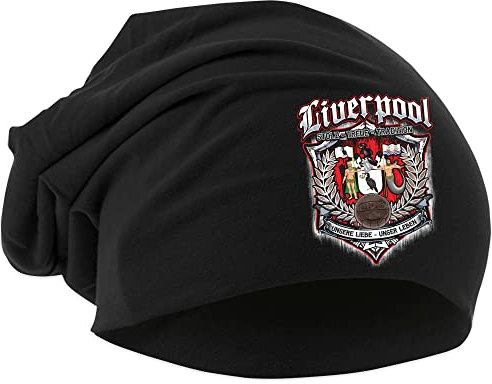 Uglyshirt87 Für Immer Liverpool Mütze | Strickmütze - Liverpool Beanie - Liverpool Hut - Logo - Hat - Stadt - City | Beanie Druck: Bunt