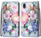 Mo-Somnus Kompatibel mit LG K20 2019 Hülle, Leder Handyhülle mit Kartenfach Geld Slot Ständer PU Ledertasche TPU Bumper Wallet Flip Brieftasche Magnetische Schutzhülle Case Etui (Blume 3)