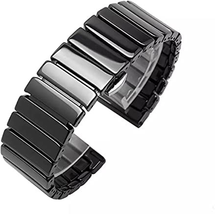 Generisch Uhrenarmbänder Schnellspanner Keramik Armband 20mm 22mm (20mm) kompatibel mit Samsung Huawei Amazfit Smartwatch