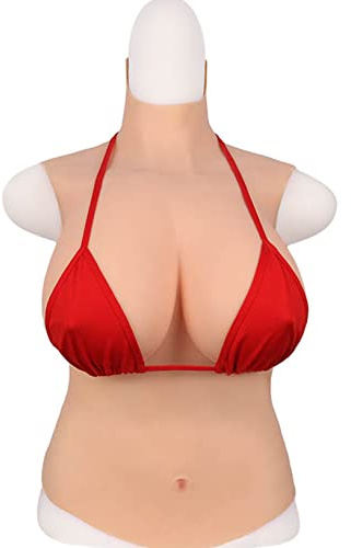 Silicone Breastplate Silicone Filled Silicone Filled S Cup Breast Forms Artificial Fake Boobs Crossdresser Self adhesive Artificial Breastplate Breastplate Faux, Ivory