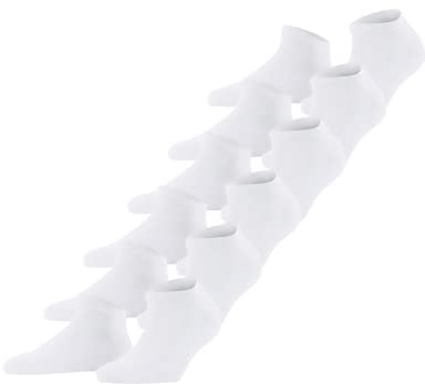FALKE Damen Happy 6-Pack Sneakersocken atmungsaktive Baumwolle verstärkte Damensneakersocken ein Allrounder kurz langlebig strapazierfähig hautfreundlich einfarbig Multipack 6 Paar