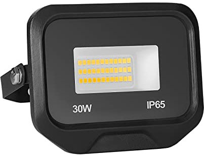 Loyal 30W LED Strahler Außen 3000K Warmweiß, Superhell 3000LM Fluter, IP65 Wasserdicht Aussenstrahler, Innen- und Außenleuchten für Gärten Garage Hinterhof Flur