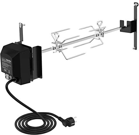 onlyfire BRK-6099 Kit de Asador Giratoria de Barbacoa de Acero Inoxidable,para Weber Ahumador Barbacoa de Carbón 57CM,220V - 240V