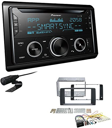 Pioneer FH-S720BT 2-DIN CD Autoradio Bluetooth kompatibel mit Apple und Android Smartphones USB passend für Man TGX ab 2007 schwarz