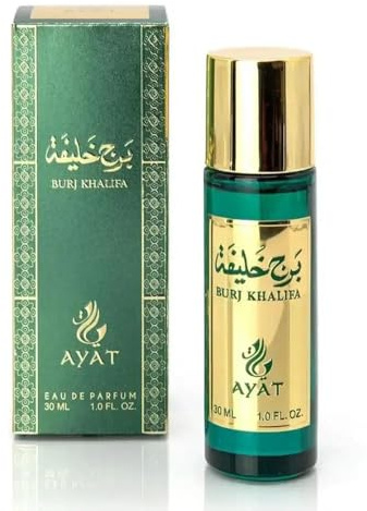 Ayat Perfumes Eau de Parfum BURJ KHALIFA 30 ml EDP Oriental Arab - Original Gift Idea for Men and Women - Miniature Fragrance Made and Designed in Dubai