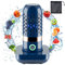 Depuratore per Frutta e Verdura, Lavatrice di Frutta Ricaricabile Senza Fili USB, Impermeabile, Mini Purificatore dell'Alimento Portatile con Borsa a Rete per Frutti di Mare, Riso, Carne (blu)