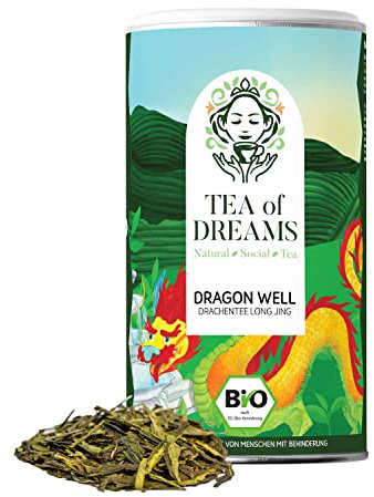 Grüner Tee Bio | Chinesischer Drachentee | Long Jing | Lung Jing | loser Tee | 90g