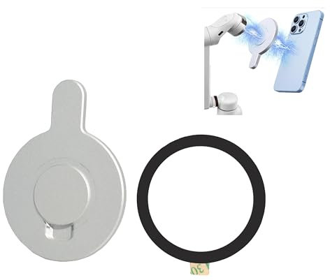 Fotoleey Adattatore di montaggio magnetico per Insta360 Flow Pro/Flow, piastra Magenet con anello metallico