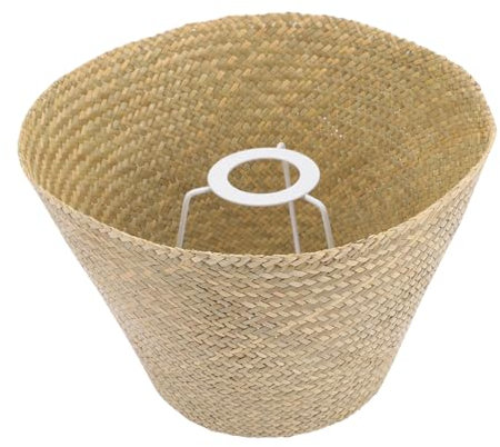 Angoily Abat-jour Rotin Tissé Pour Lampe De Table Design Vintage Et Chaleureux Housse Décorative Pratique Pour Lampes De Bureau Salon Chambre