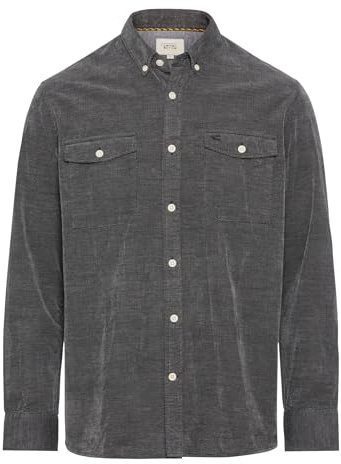 camel active Herren Langarm Hemd in Regular Fit aus Cord